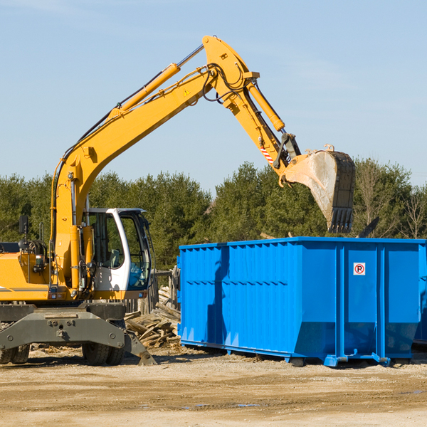 can i choose the location where the residential dumpster will be placed in Locust Dale